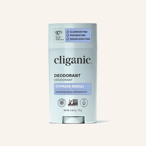 Cliganic Aluminum-Free Deodorant, Cypress Neroli, 2.65 oz