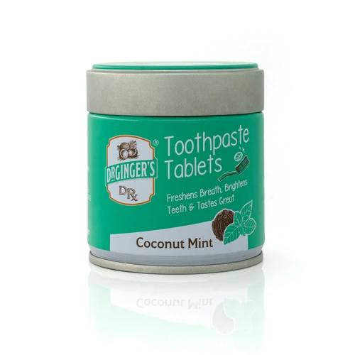 Dr. Ginger's Coconut Powder Toothpaste Tablets, Coconut Mint, 0.94 oz
