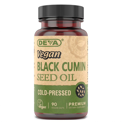 Deva Vegan Black Cumin Seed Oil 500 mg, 90 Vegan Capsules