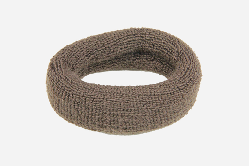 di Prima Cedar Cotton Hair Elastic, Large, Brown