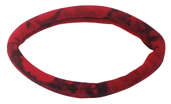 di Prima Hazel Hair Elastics, Medium, Red, 2 Count