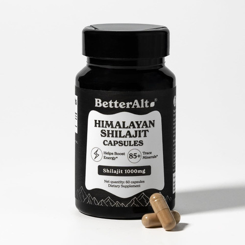 Better Alt Himalayan Shilajit Capsules, 1,000 mg, 60 Capsules