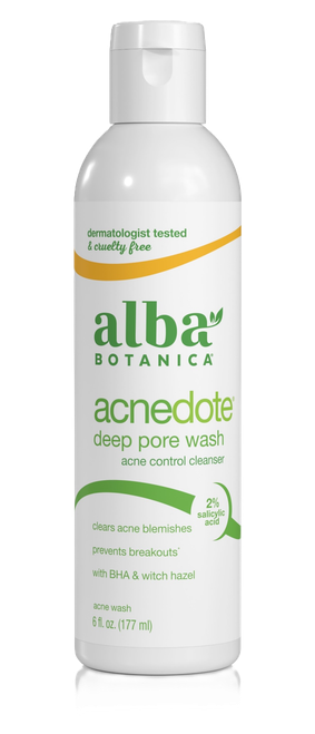 Alba Botanica AcneDote Deep Pore Wash, 6 fl oz