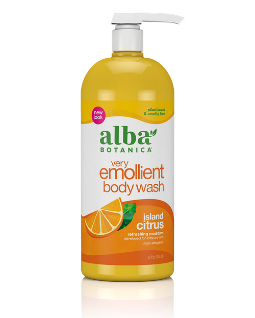 Alba Botanica Very Emollient Body Wash, Island Citrus, 32 fl oz