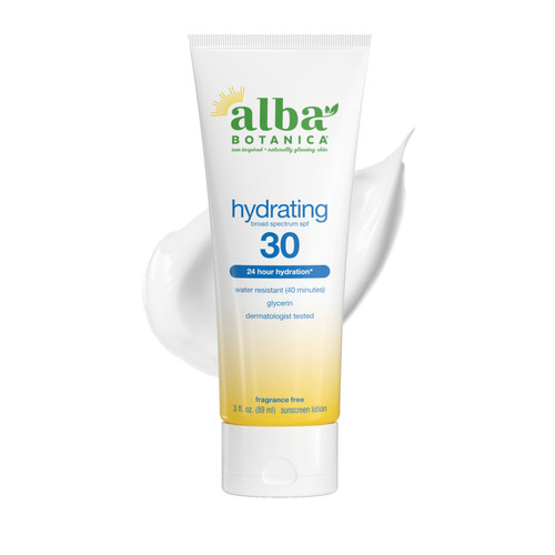 Alba Botanica Hydrating Sunscreen Lotion SPF 30, 3 oz