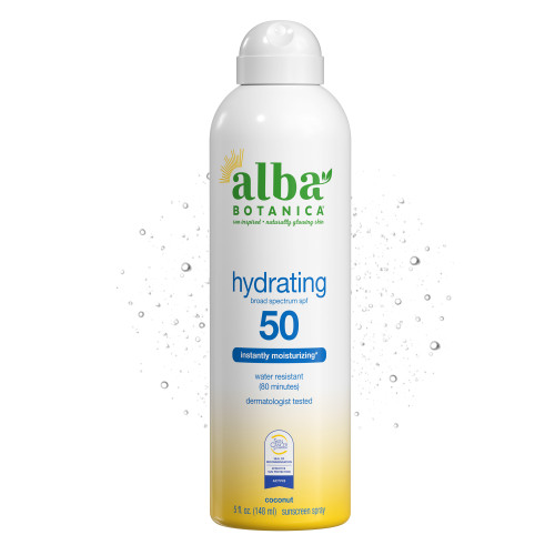 Alba Botanica Hydrating Sunscreen Spray SPF 50, 5 oz