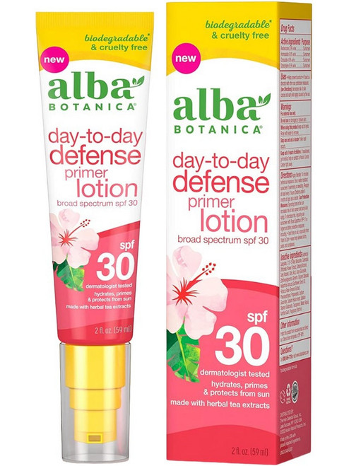 Alba Botanica Day-To-Day Defense Oil-Free Primer Lotion SPF 30, 2 fl oz