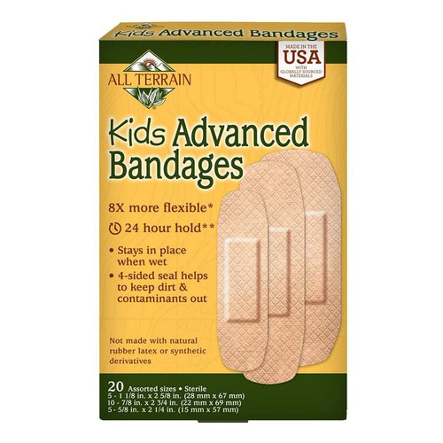 All Terrain Kids Advanced Bandages, Assorted Sizes, 20 Count