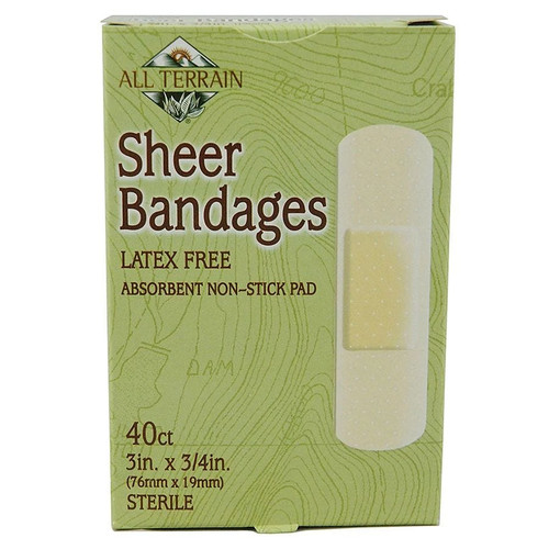 All Terrain Sheer Bandages, 3/4 x 3 in, 40 Count