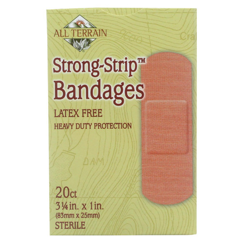All Terrain Strong Strip Bandages, 1 x 3.25 in, 20 Count