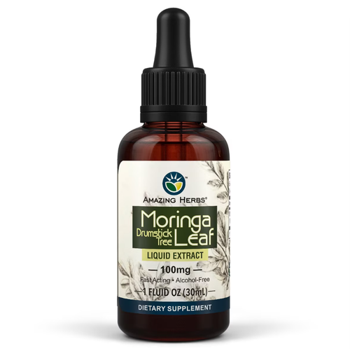 Amazing Herbs Moringa Leaf Liquid Extract, 1 fl oz