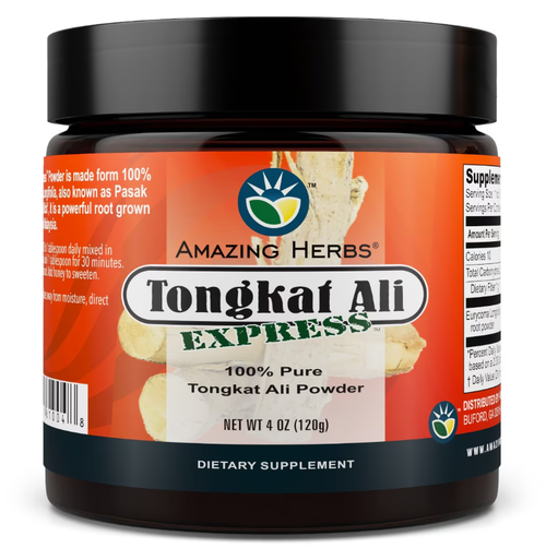 Amazing Herbs Tongkat Ali Express Raw Powder, 4 oz