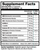 1LifeScience NAD+ Longevity Blood Sugar Support supplement facts