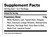 Bravo Tea Triple Stress Relief Herbal Tea supplement facts and ingredients