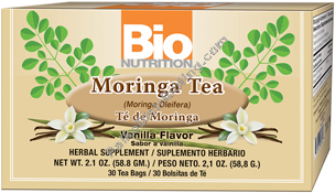 Bio Nutrition - Tea Vanilla Moringa - 1 Each-30 CT