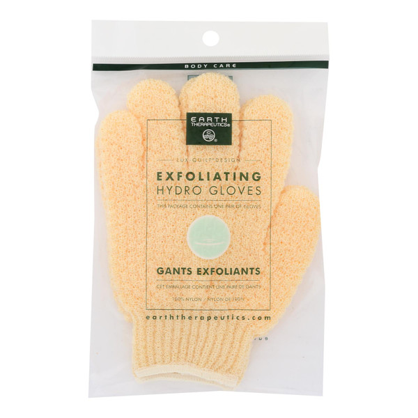 Earth Therapeutics - Exfoliating Gloves Natural - 1 Each - PAIR