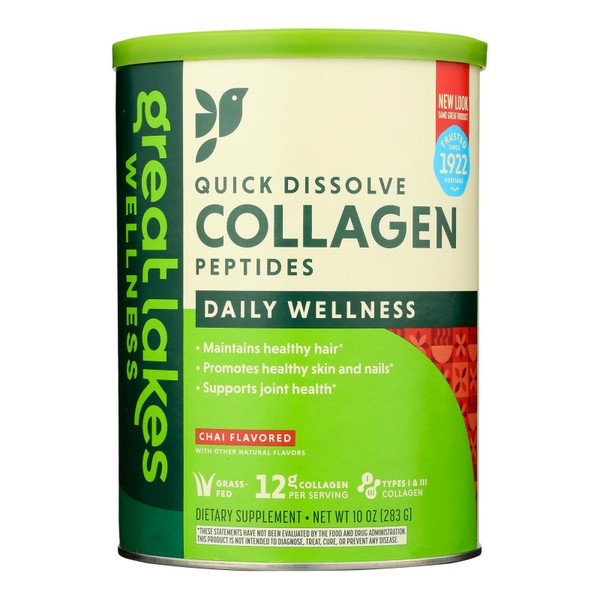 Great Lakes Wellness - Collagen Peptides Chai - 1 Each-10 OZ