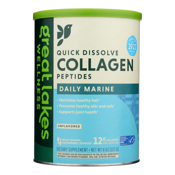 Great Lakes Wellness - Colagn Peptds Marin Unflv - 1 Each-8 OZ