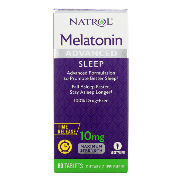 Natrol Advanced Sleep Melatonin - 10 mg - 60 Tablets