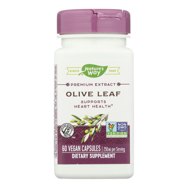 Nature's Way - Olive Leaf Standardized - 60 Capsules