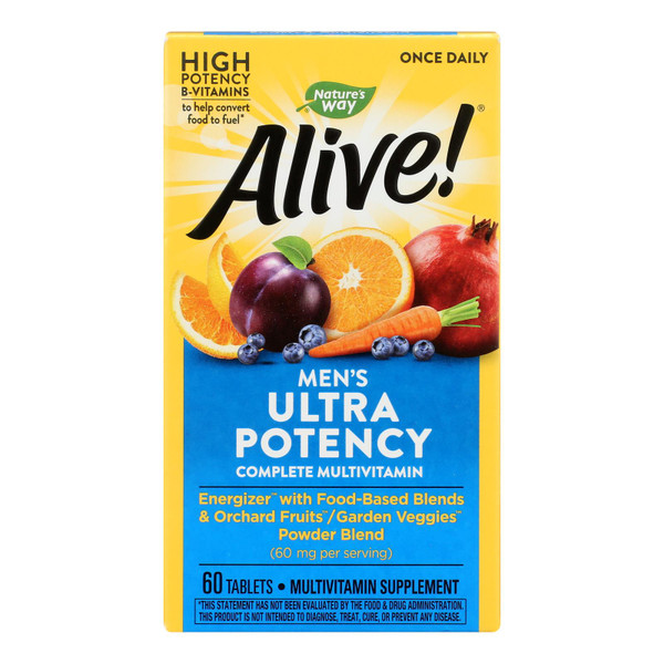 Nature's Way - Alive! Once Daily Men's Multi-Vitamin - 60 Tablets