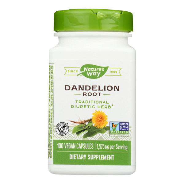 Nature's Way - Dandelion Root - 100 Capsules