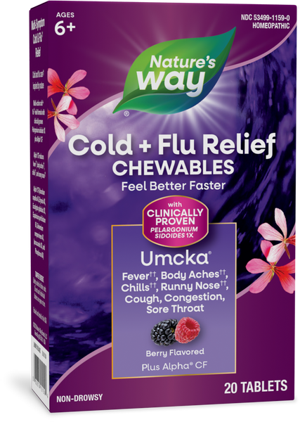 Nature's Way - Umcka Cold Plus Flu Berry - 20 Chewables