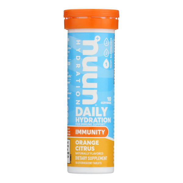 Nuun Hydration - Drink Tab Immun Orange Ctrs - Case of 8 - 10 TAB