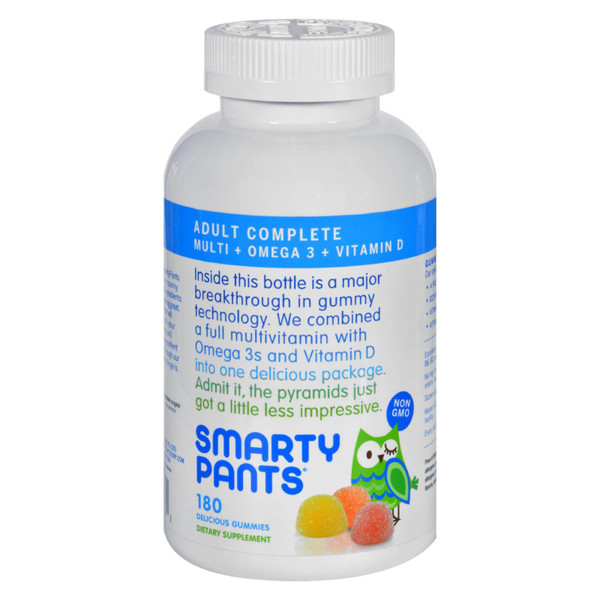 SmartyPants Adult Complete Multivitamin Plus Omega 3 Plus Vitamin D Gummies - 180 Pack