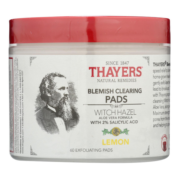 Thayers - Pads Blemish Lemon - 1 Each-60 CT