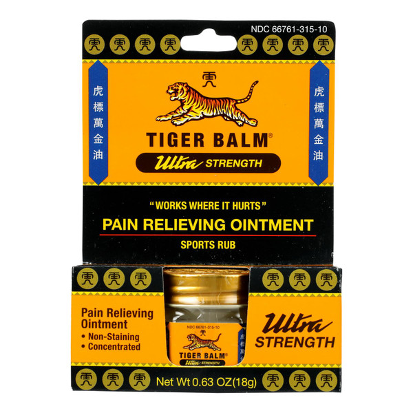 Tiger Balm Skin care/Personal Care/Pain Relief Ointment - 0.63 oz - Case of 6