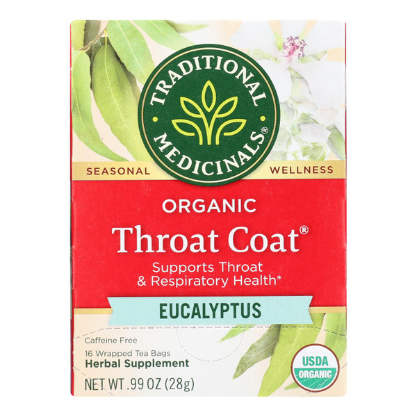 Traditional Medicinals - Tea/Herbal Tea Thrt Ct Eclyp - Case of 6 - 16 BAG