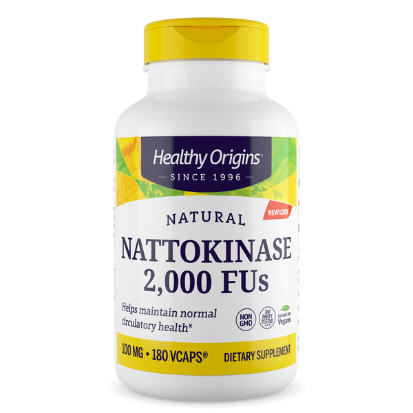 Healthy Origins Nattokinase 2,000 FUs 100 mg, 180 Vegicaps