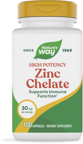 Zinc 30 mg Amino Acid Chelate 100 capsules