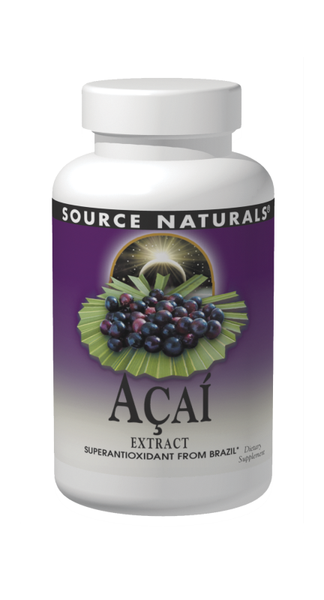 Source Naturals Acai Extract 500 mg Capsules bottle