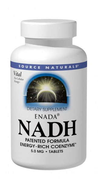 Source Naturals Enada NADH 5 mg Tablets Blister Pack bottle
