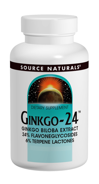 Source Naturals Ginkgo-24 60 mg Tablets bottle