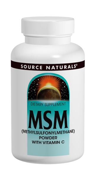Source Naturals MSM with Vitamin C 750 mg Tablets bottle