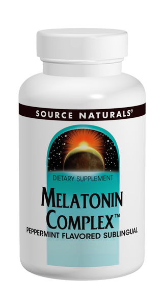 Source Naturals Melatonin Complex 3 mg Peppermint Lozenges bottle