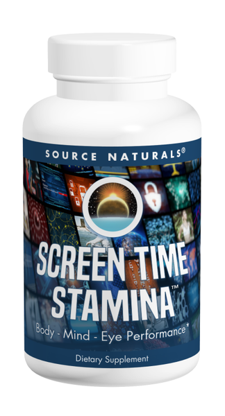 Source Naturals Screen Time Stamina Tablets bottle