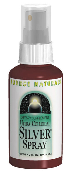 Source Naturals Ultra Colloidal Silver Spray 10 ppm Liquid bottle
