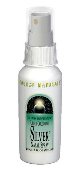 Source Naturals Ultra Colloidal Silver Nasal Spray 10 ppm Liquid bottle