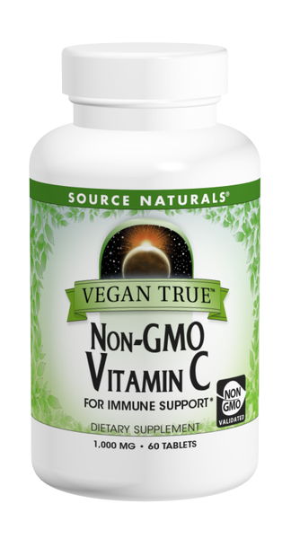 Source Naturals Vegan True Non-GMO Vitamin C 1000 mg Tablets bottle