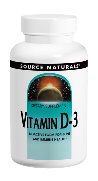 Source Naturals Vitamin D-3 10000 IU Softgels bottle