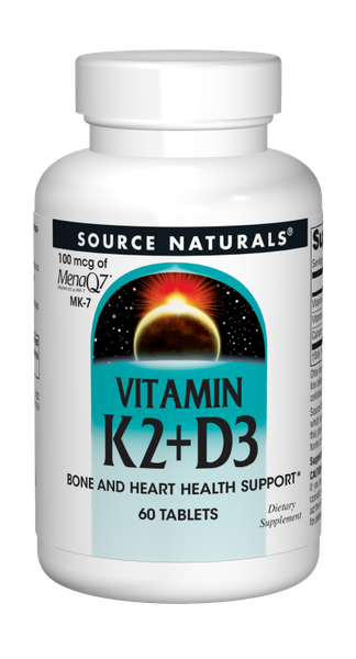 Source Naturals Vitamin K2 100 mcg Tablets bottle