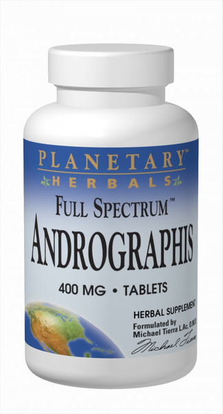 Planetary Herbals Andrographis, Full Spectrum 400 mg Tablets bottle