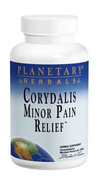 Planetary Herbals Corydalis Minor Pain Relief 750 mg Tablets bottle