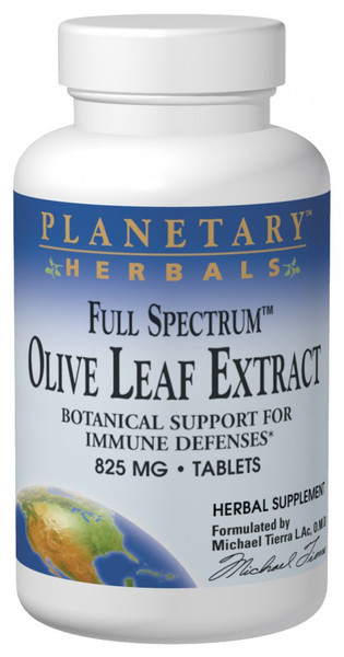 Planetary Herbals Olive Leaf Extract, Full Spectrum 825 mg Tablets bottle