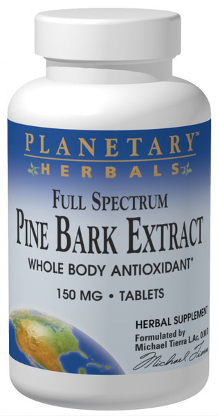 Planetary Herbals Pine Bark Extract, Full Spectrum 150 mg Tablets bottle