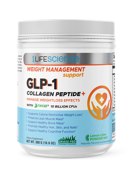 1LifeScience GLP-1 Collagen Peptide+ Lemon Lime powder 300 g